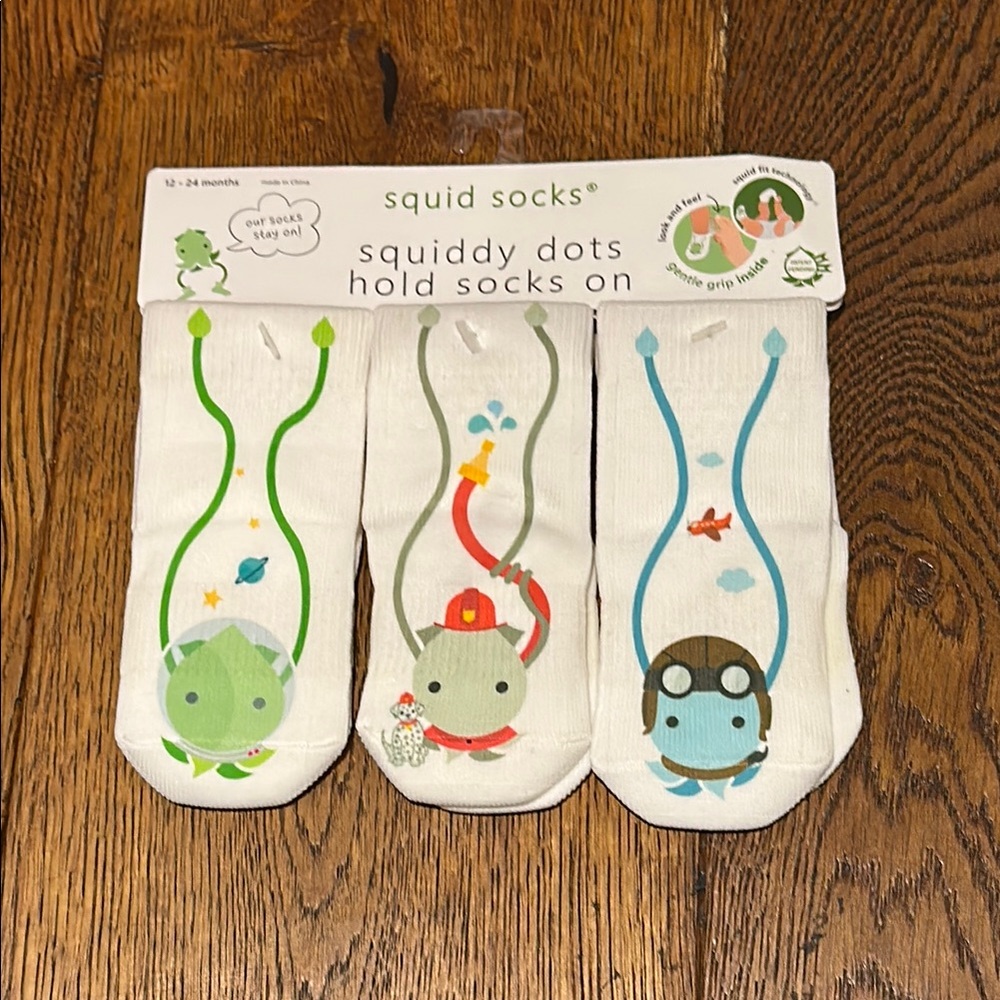 White Socks & Tights Set with Playful Designs